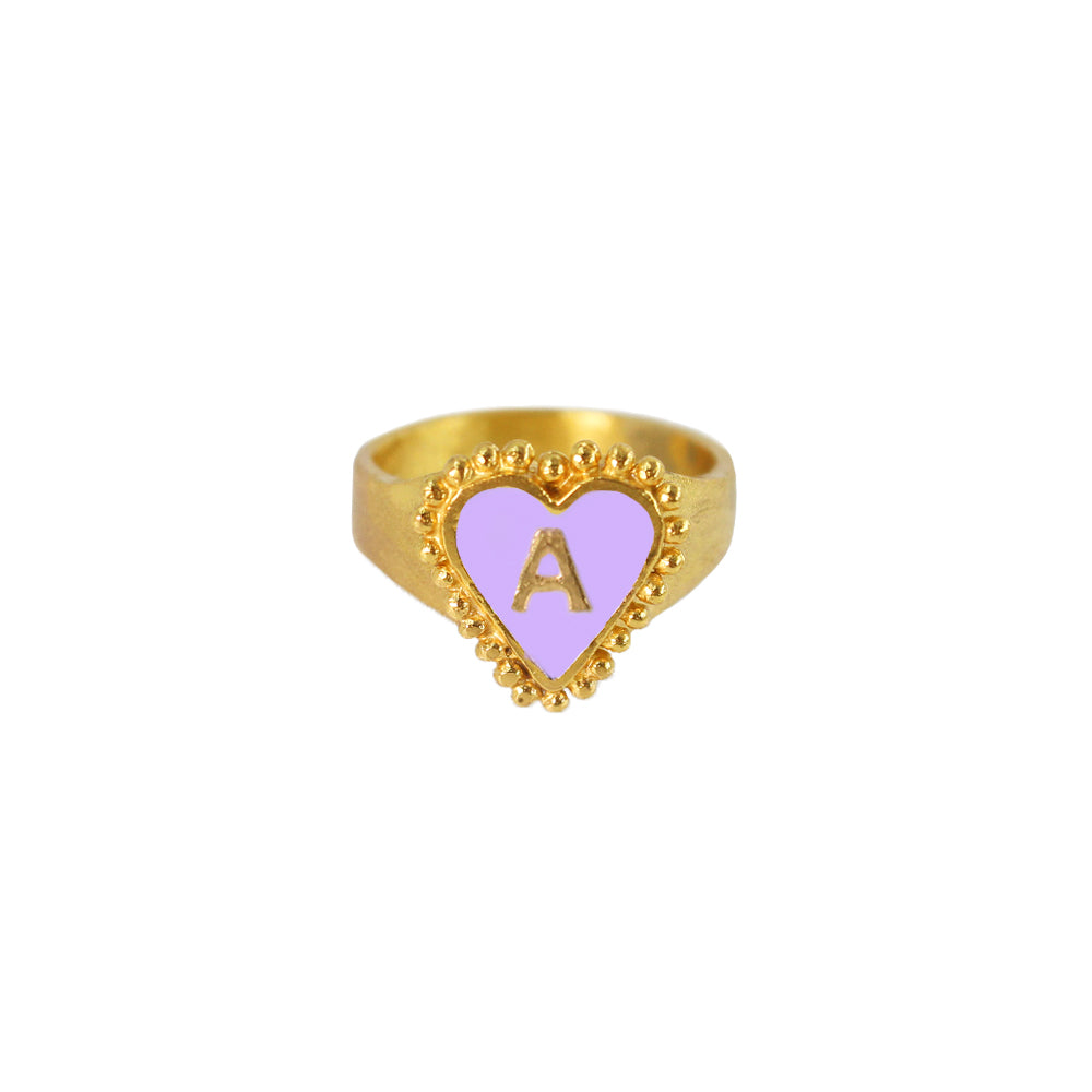 PreOrder Anillo Letra Heart