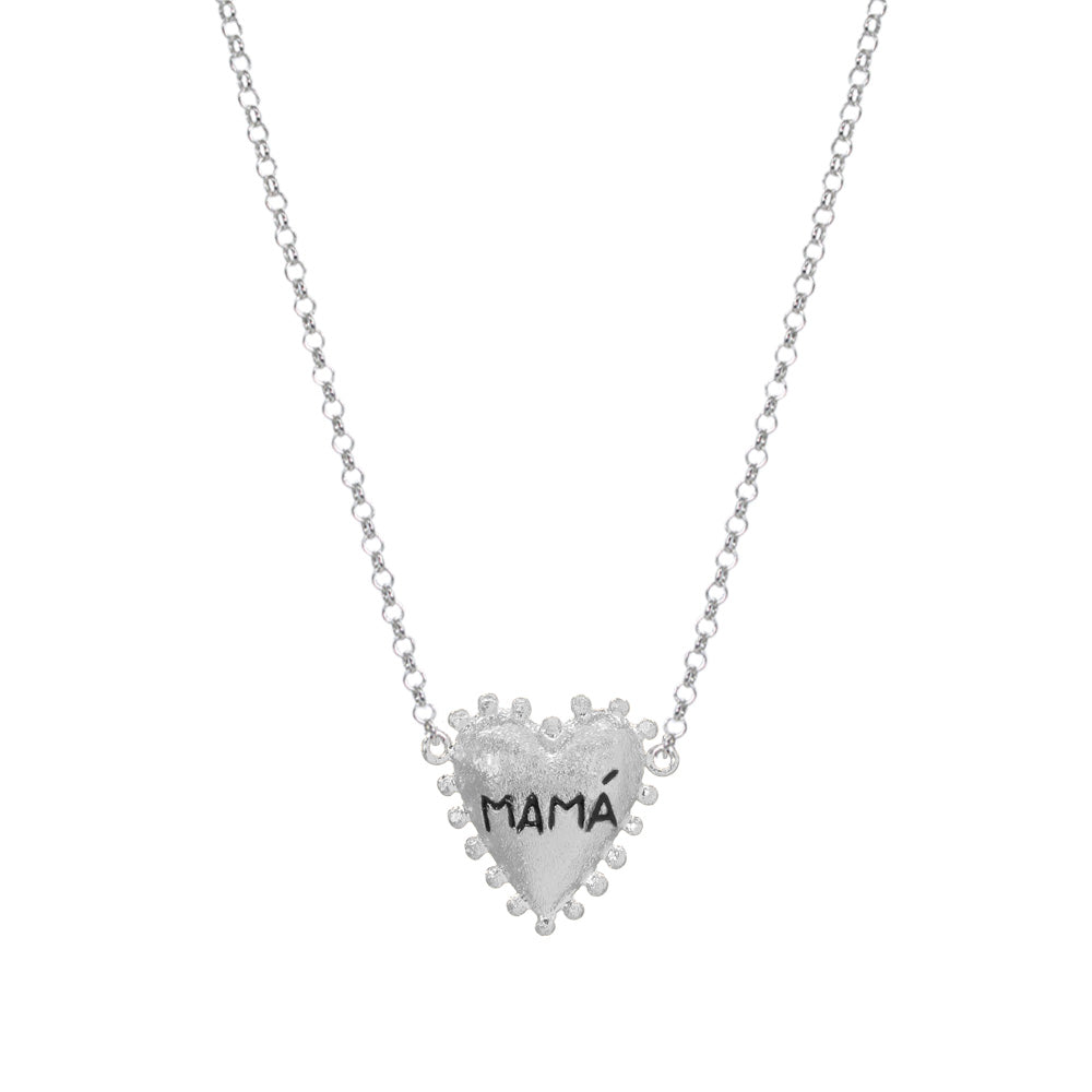 Cadena I Heart You Mamá Plata