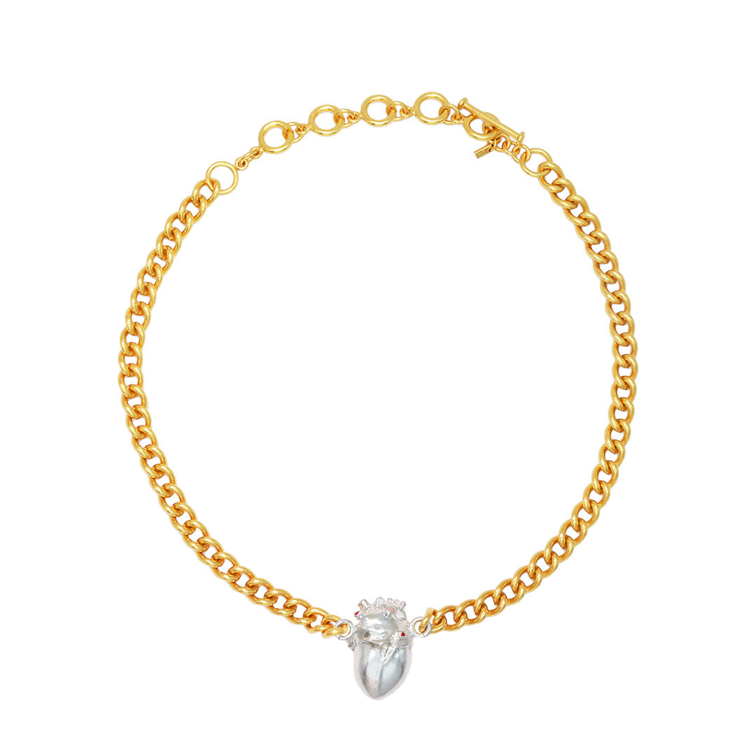 Choker Anatomik Gold & Silver