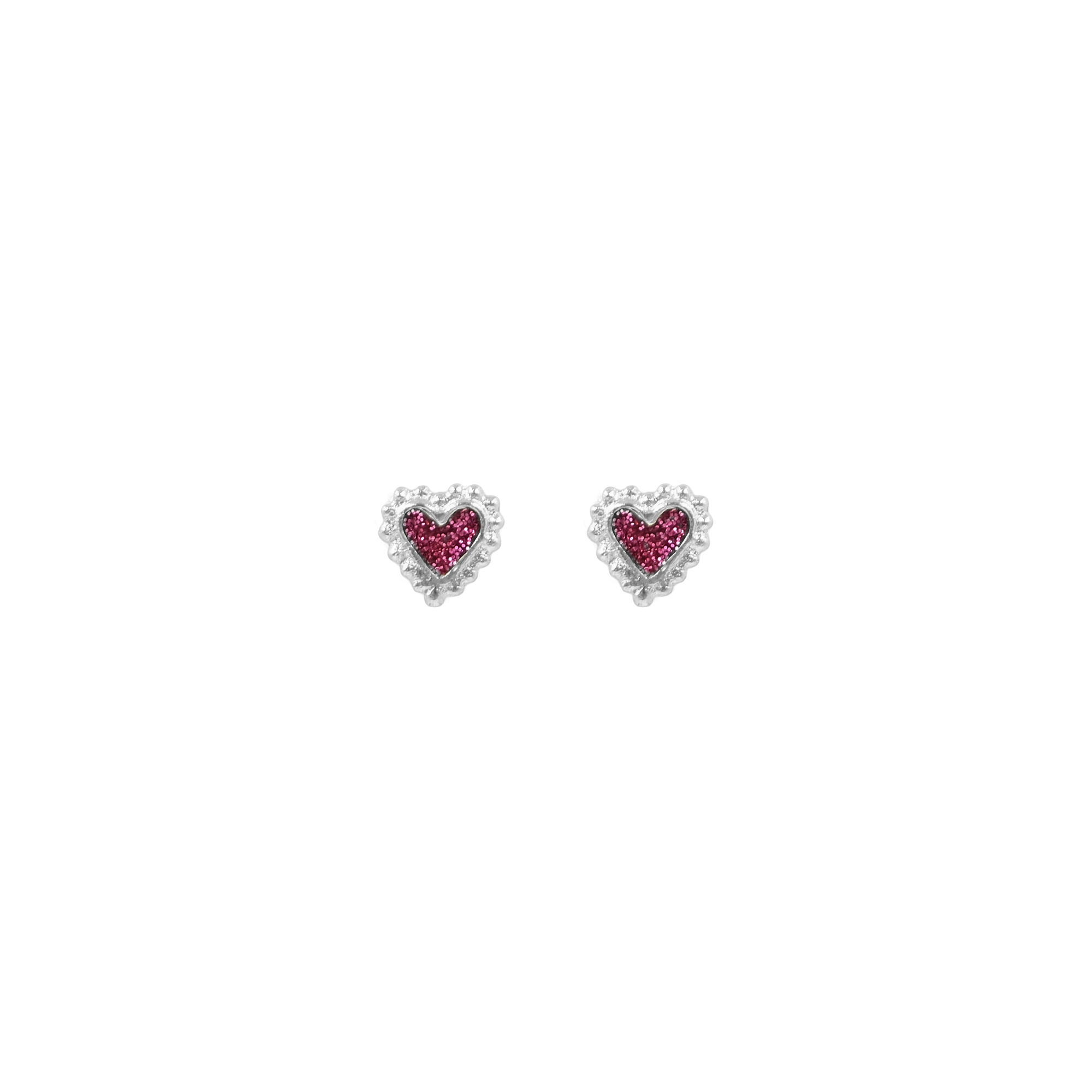 Topos Baby Beating Hearts Glitter Plata