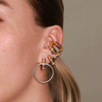 Earcuff Magic Stick Twirl Plata