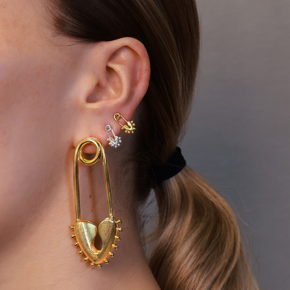 Topos Heart Clip Mini Plata