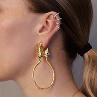 Earcuff Twirl Spike Plata