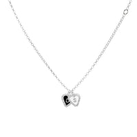 PreOrder Cadena 2 Letras Heart Plata