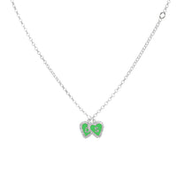 PreOrder Cadena 2 Letras Heart Plata