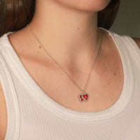 PreOrder Cadena 2 Letras Heart Plata