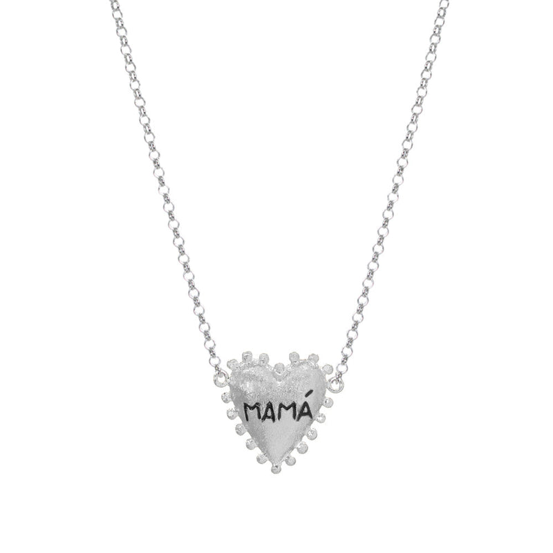 Cadena I Heart You Mamá Plata