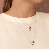 Cadena I Heart You Mom Plata