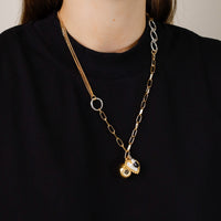 Cadena Eyeball Triple Love G&S