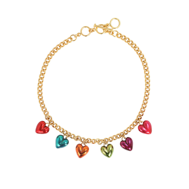 Choker Steel Hearts