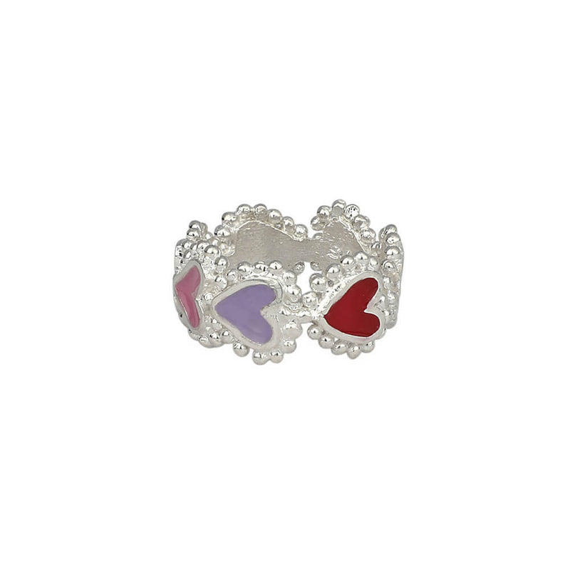 Anillo Beating Hearts Plata