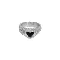 Anillo Atom Paint Plata