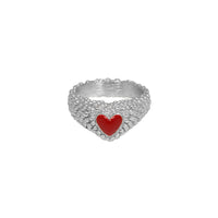 Anillo Atom Paint Plata