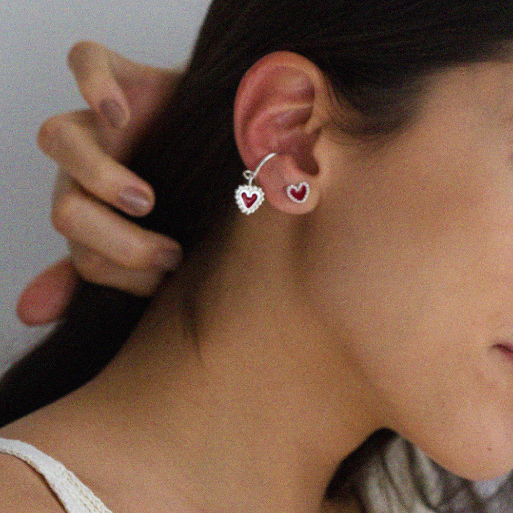Single Topo I Heart You Mini Plata