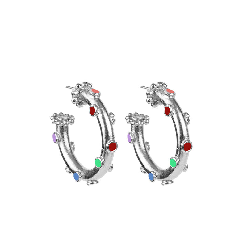 Candongas Trufa Baby Plata