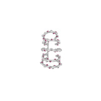 Earcuff Twirl Trufa Glitter Plata