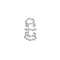 Earcuff Twirl Trufa Glitter Plata