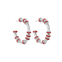 Candongas Mini Glitter Plata