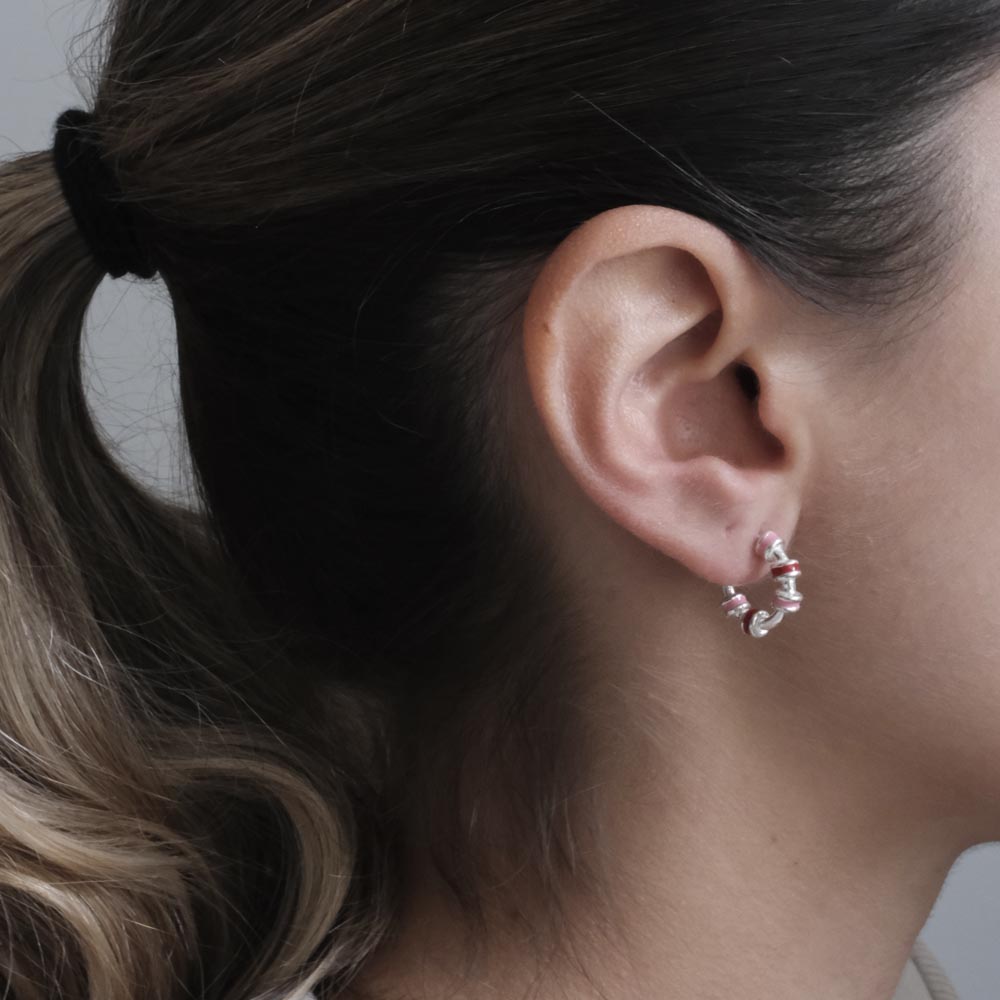 Candongas Hula Tiny Plata