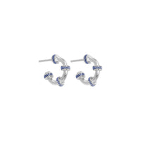 Candongas Micro Glitter Plata