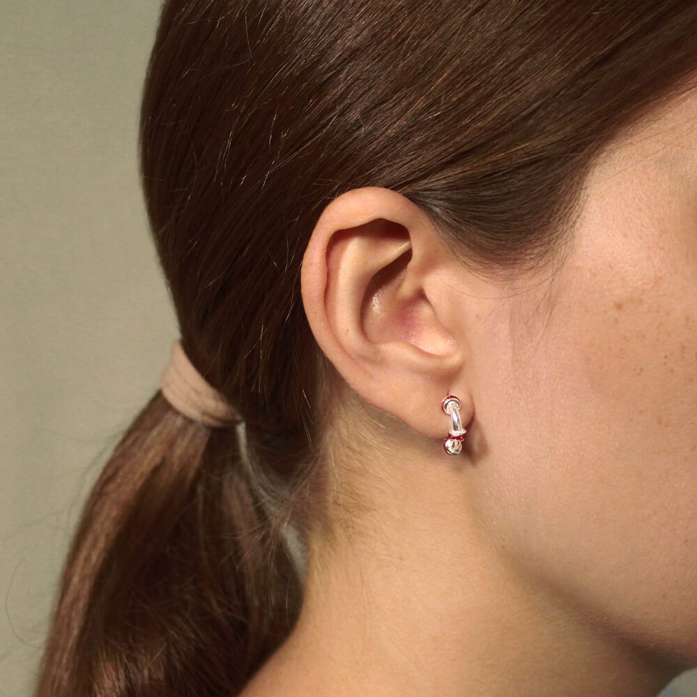 Candongas Micro Glitter Plata