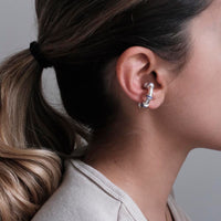 Hula Earcuff Chunky Plata