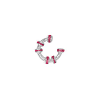 Earcuff Mini Glitter Plata