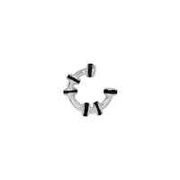 Earcuff Mini Glitter Plata