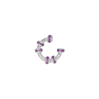 Earcuff Mini Glitter Plata