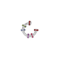 Earcuff Mini Glitter Plata
