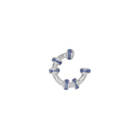 Earcuff Mini Glitter Plata