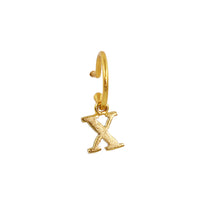 PreOrder Baby Hoops 9mm Letra Gold