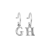 PreOrder Baby Hoops 9mm Letra Plata