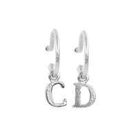 PreOrder Baby Hoops 15mm Letra Plata