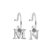 PreOrder Baby Hoops 15mm Letra Plata