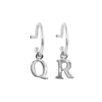 PreOrder Baby Hoops 15mm Letra Plata