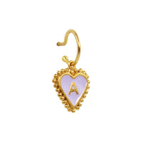 PreOrder Baby Hoops 9mm Letra Heart