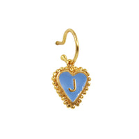 PreOrder Baby Hoops 9mm Letra Heart
