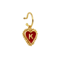PreOrder Baby Hoops 9mm Letra Heart