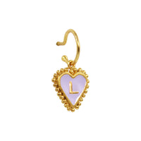 PreOrder Baby Hoops 9mm Letra Heart