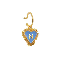PreOrder Baby Hoops 9mm Letra Heart