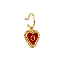 PreOrder Baby Hoops 9mm Letra Heart