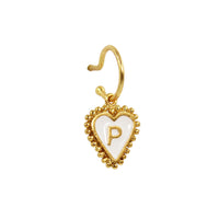 PreOrder Baby Hoops 9mm Letra Heart