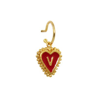 PreOrder Baby Hoops 9mm Letra Heart