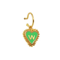 PreOrder Baby Hoops 9mm Letra Heart