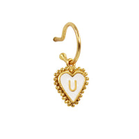 PreOrder Baby Hoops 15mm Letra Heart