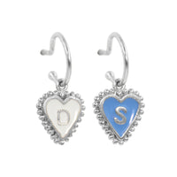 PreOrder Baby Hoops 15mm Letra Heart Plata